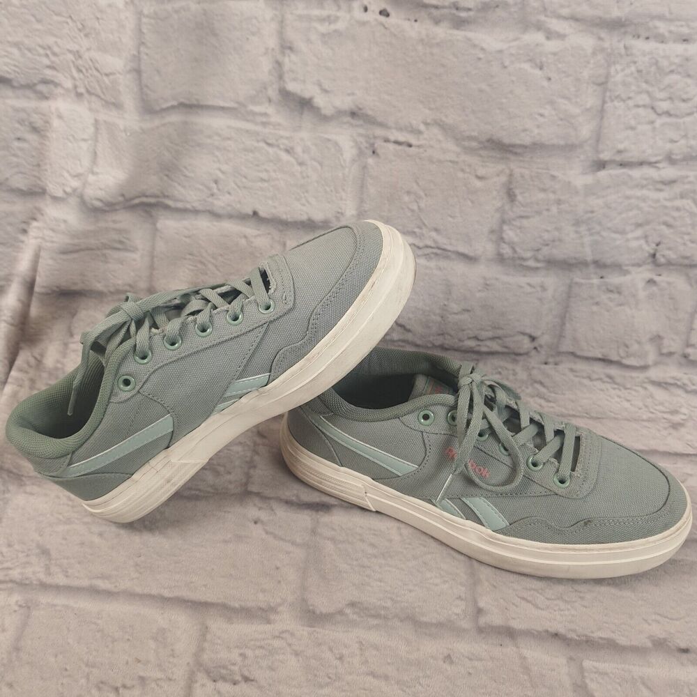 Reebok Sneaker Women's Club C Royal Techque T Bold Green Mint Size 7.5 Canvas